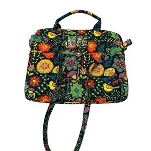 Floral Multicolor Women's Laptop or‎ Document Shoulder Bag